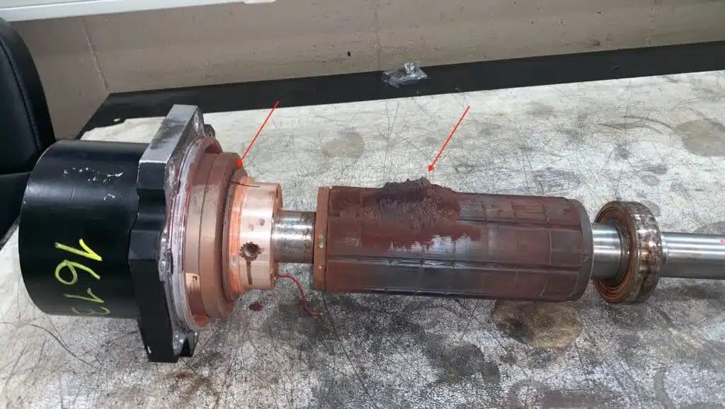 barake failure dong co servo bi hong phanh