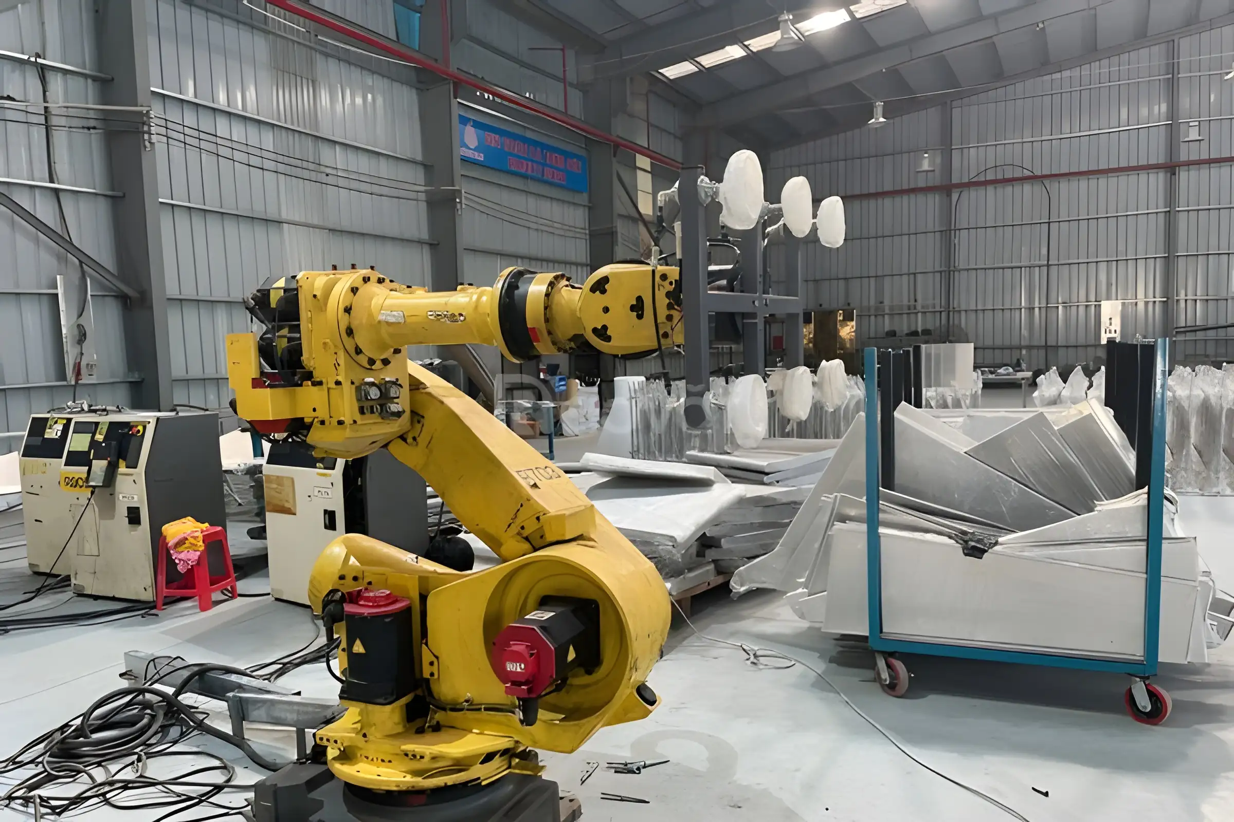 Ứng dụng robot vào hàn, gắp đặt và xử lý vật liệu
