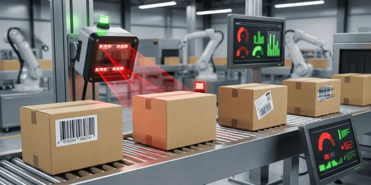 Giải pháp đọc mã vạch tích hợp trong sản xuất tự động hóa